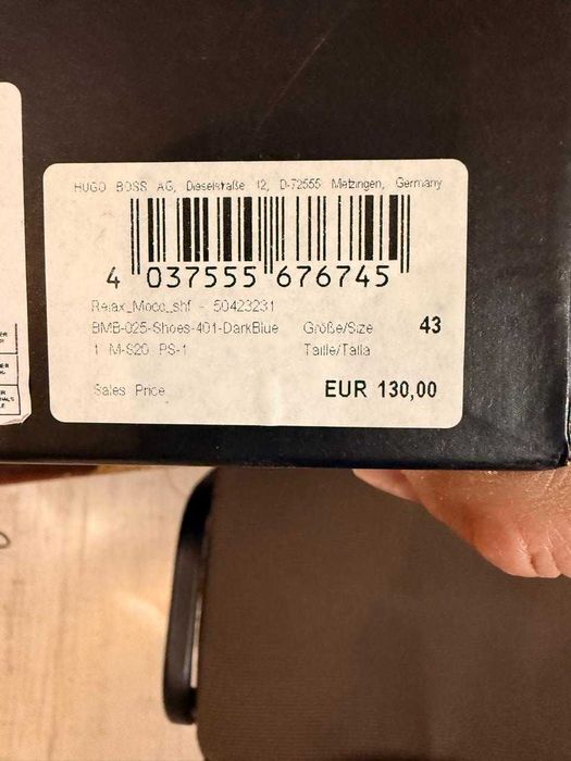 Новые замшевые мокасины HUGO BOSS