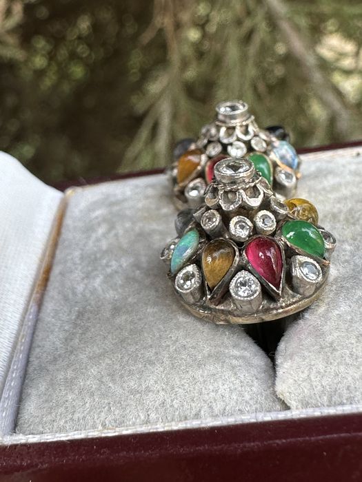 Антікварні пусети Thai Princesse Garem,14K