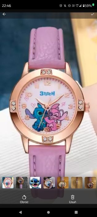Zegarek stich dla dziewczynki .