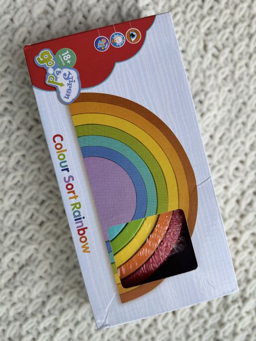 Веселка, деревʼяна, розвиваюча іграшка