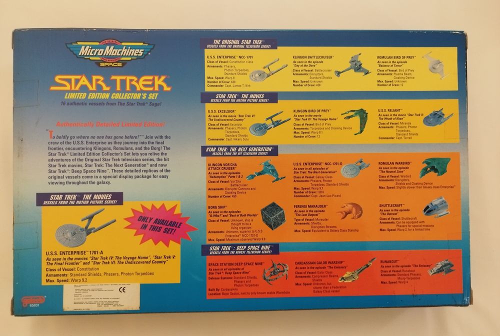 Micro Machines Star Trek – Limited Edition (Caixa Selada)