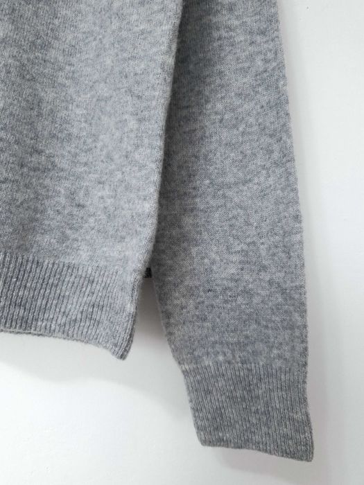 Sweter damski półgolf szary jasnoszary 100% wełna merino