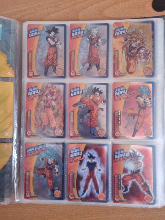 caderneta completa de dragon ball z super da panini