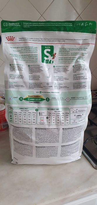 4 kgs Royal Canin Mini Adult 18€