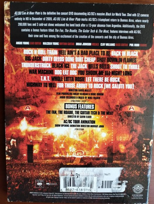 DVD ACDC Live at River Plate