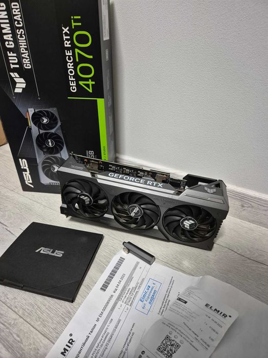 ігрова відеокарта RTX4070Ti 12GB ASUS TUF Gaming OC ідеал. TRADE-IN