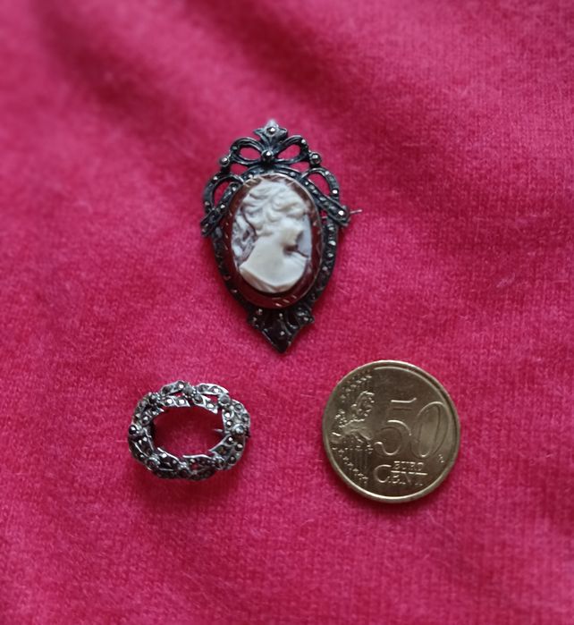 Peças em prata antigas