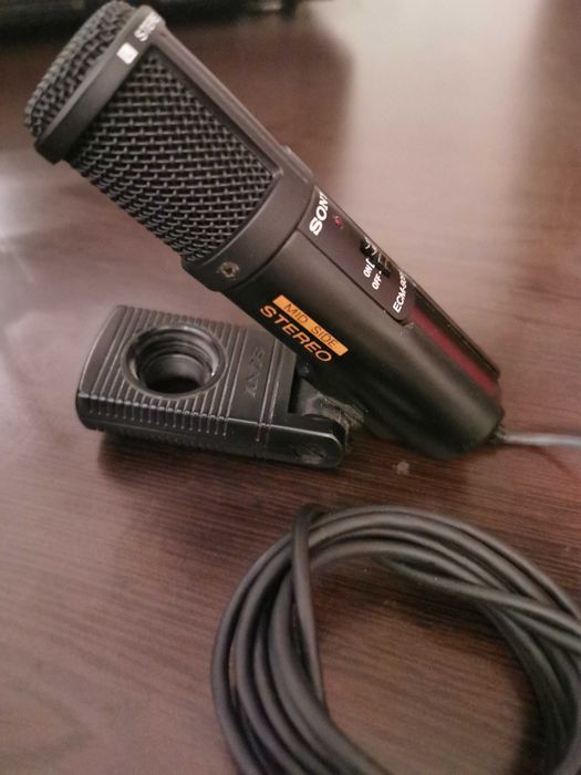 Mikrofon SONY ECM-909A + podstawka SAD35 dla kolekcjonera