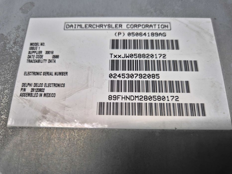chrysler town country sterownik radia anteny tv