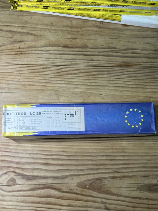 Electrodos inox 316L 309 ; ESAB Vacpack, Eurotrod, Avesta
