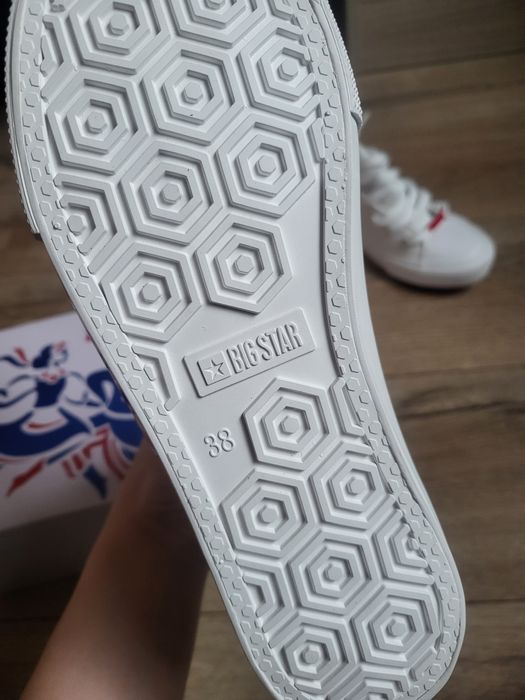 Białe wysokie trampki Big Star 38 Żywiec Męskie Granie