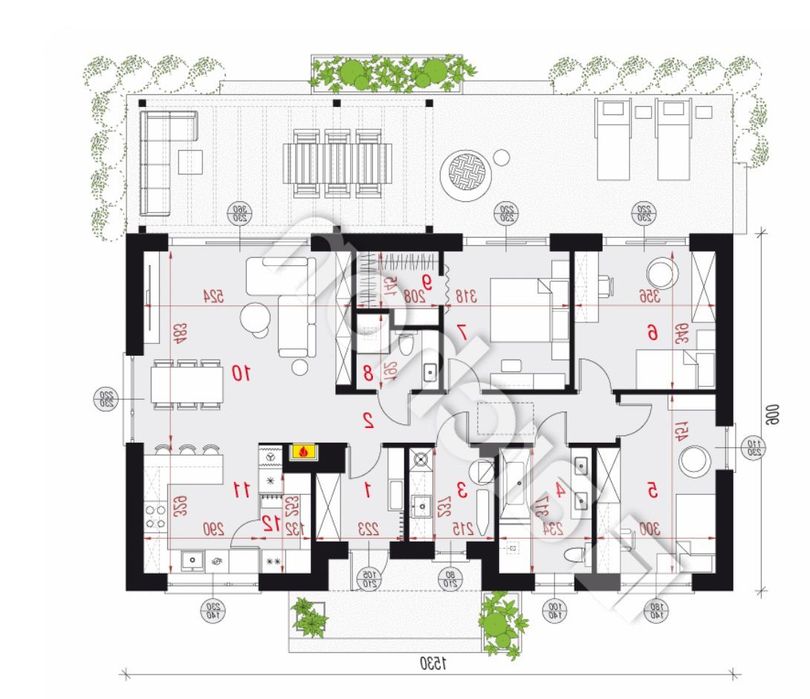 Nowoczesny dom 105 m² z tarasem i klasą energetyczną A