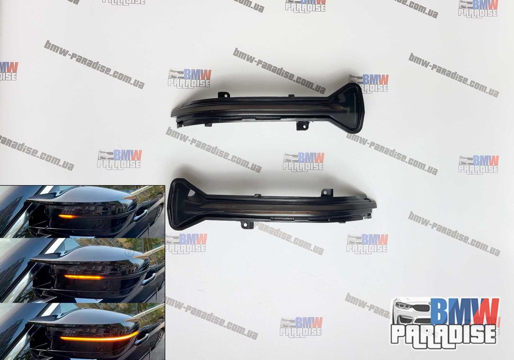 РАСПРОДАЖА! Динамические поворотники в зеркала G30 G20 G11 F90 тониров