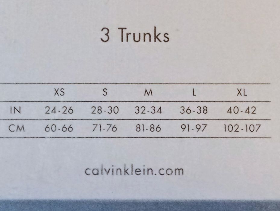 Calvin Klein Bokserki męskie 3 pary rozmiar M 100% Orginał