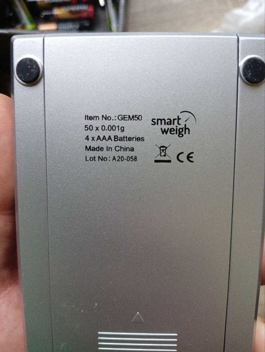 Ваги цифрові для пороху або заквасок Gem-50-3 Smart Weigh 0,001
