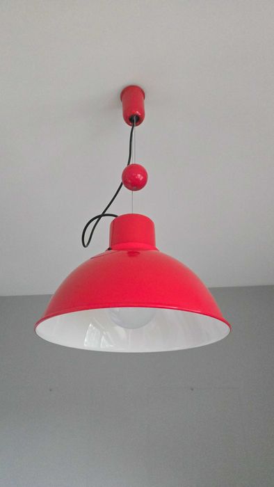 REFLEX MAXI Czerwona lampa wisząca retro 2 sztuki