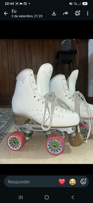 Patins 235 bota ritmo e chasis energy