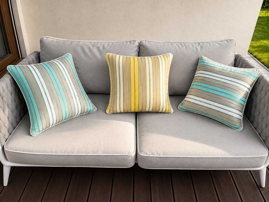 Miloo Home komplet 3 poduszek ogrodowych 45×45 z wypełnieniem