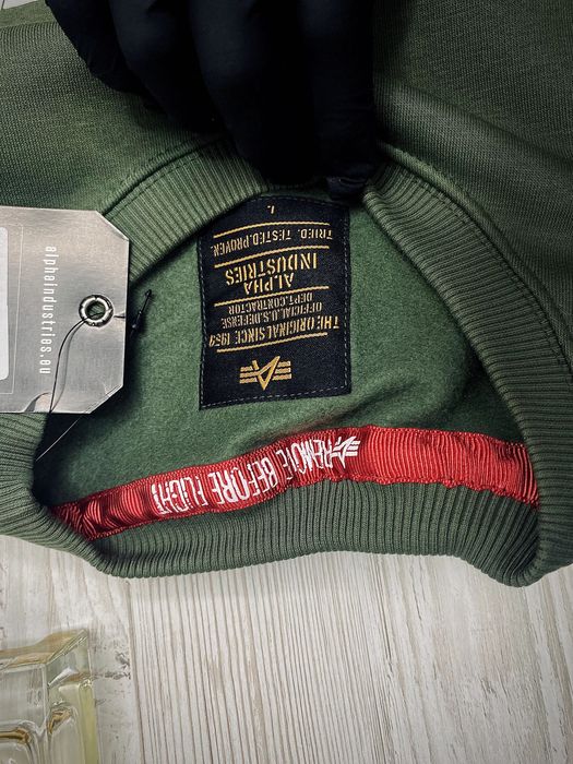 Кофта зимня Alpha Industries зелена оригінал