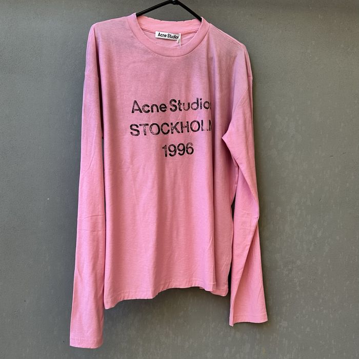 Лонгслів Acne Studios / Лонгслив Акне Студіо / Чорний лонг Акне / біла кофта