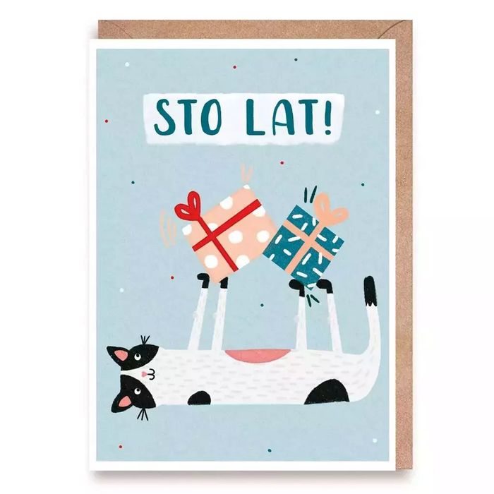 Kartka Urodzinowa Kot. Cardie. Nowy Produkt