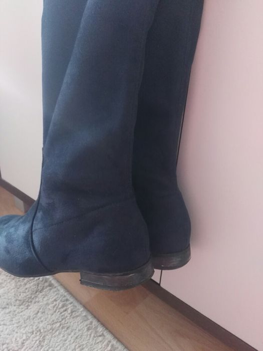 Zamszowe kozaki rozm. 36