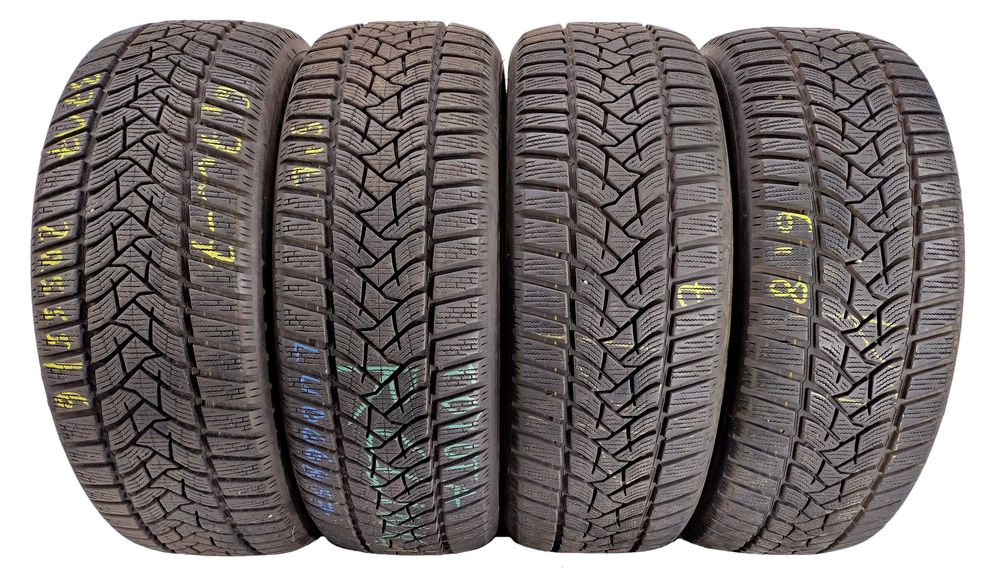 4x 205/55 R16 Dunlop WS 5 opony zimowe 7 mm / montaż kurier