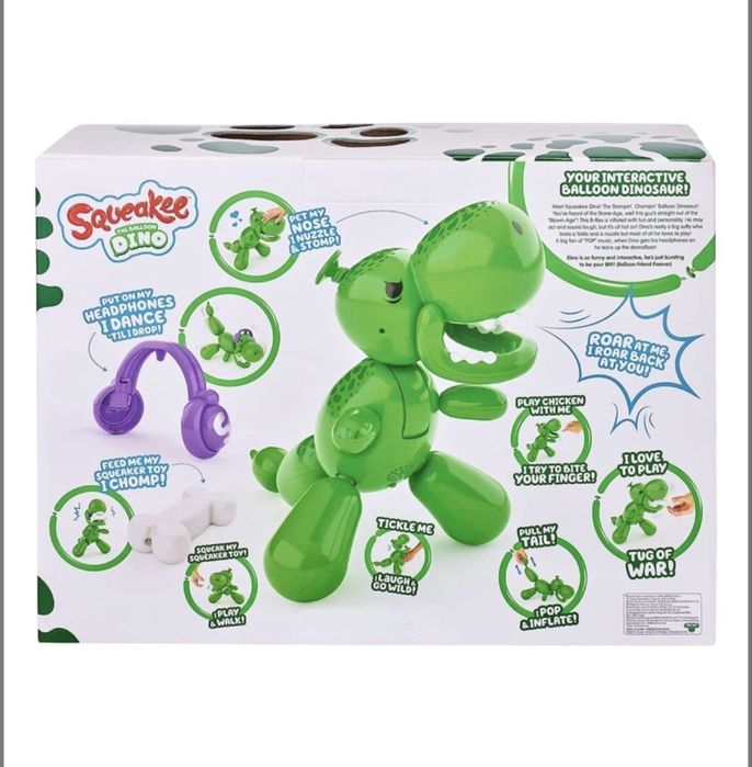Інтерактивний динозавр Moosе Squeakee The Balloon Dino Сквікі