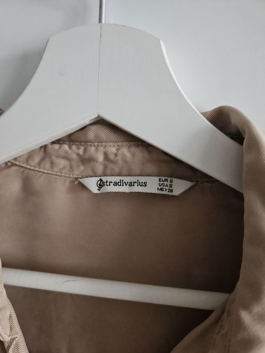 Koszula beżowa stradivarius denim basic S M