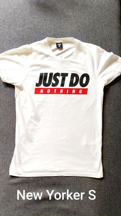 T-shirt męski zestaw koszulki S M New Yorker Bershka Cropp t-shirty