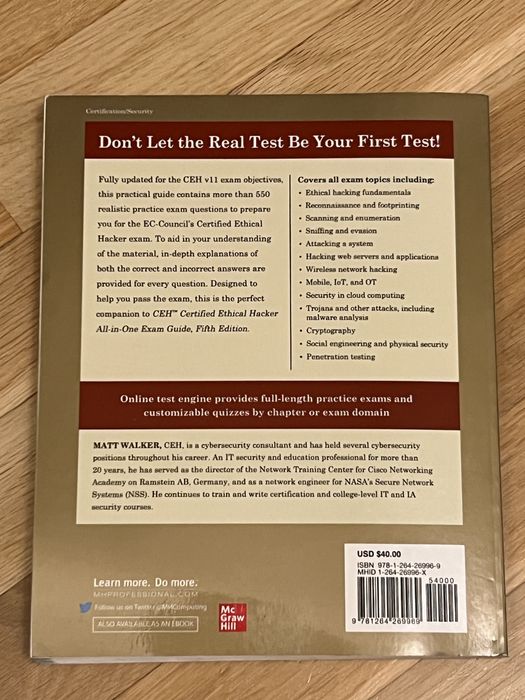 Książka CEH Certified Ethical Hacker - practice exams