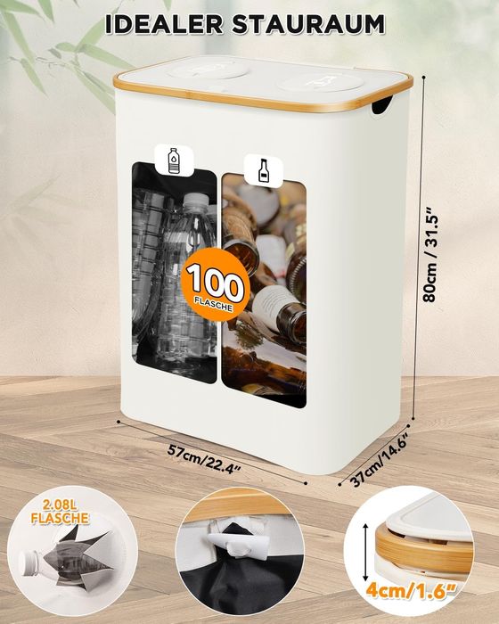 Kosz do segregacji butelek zwrotnych