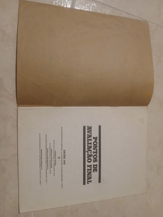 Pontos de avaliação final. 2 ano complementar. 1978