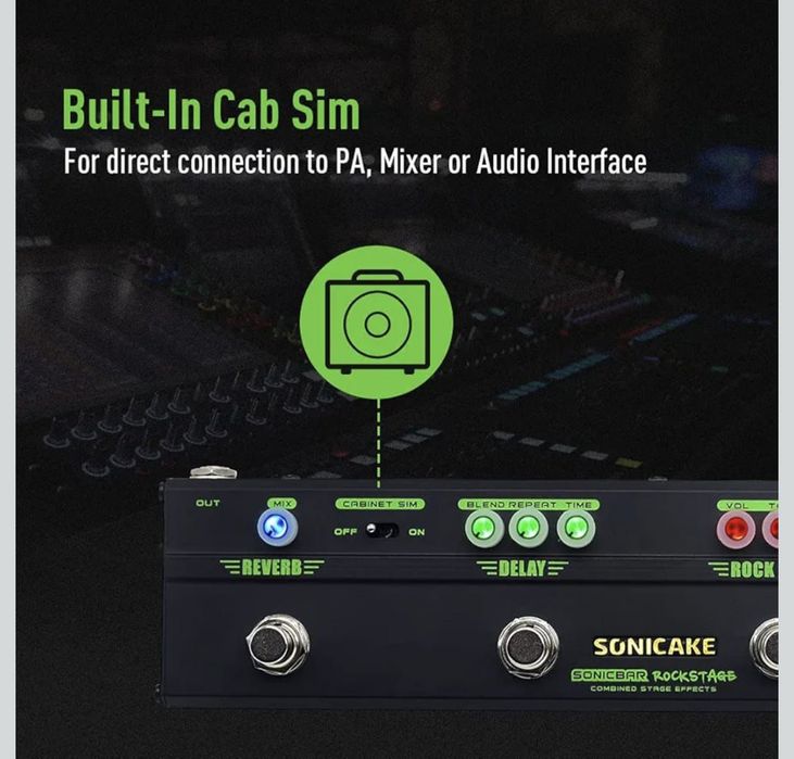 Pedal de Guitarra SONICAKE RockStage Multi effects