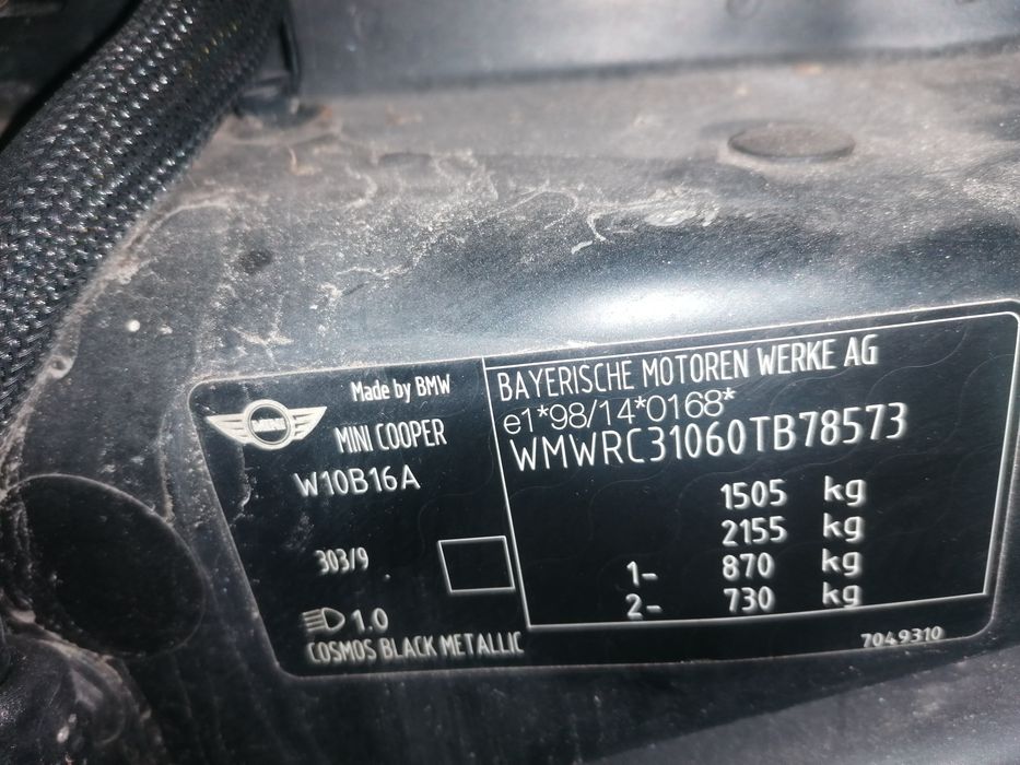 Motor mini r50 1.6 16v