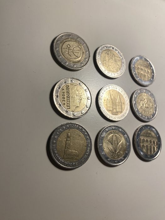 Moedas 2€ raras para colecionar