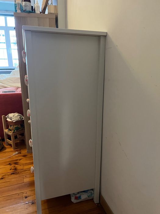 Cómoda koppang - Branco com 5 gavetas