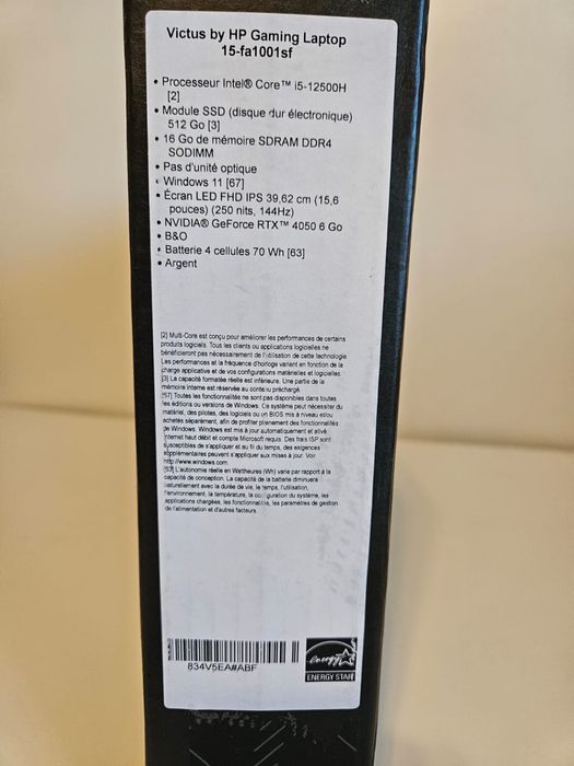 Новий Ноутбук HP Victus 15-fа1001sf (Gaming Laptop)