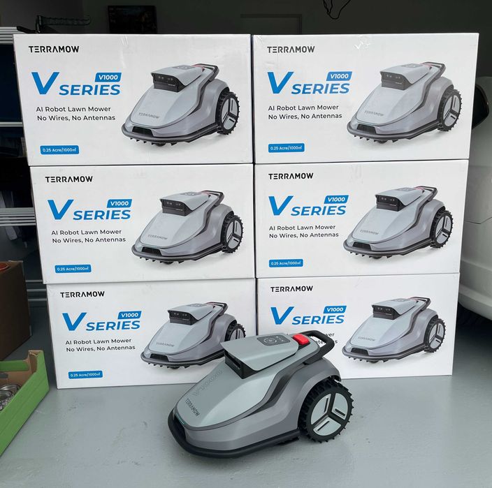 PROMOCJA WYPRZEDAŻ Robot koszący TerraMow V1000 bez kabli, bez GPS, bez RTK, AI 3 lata GW