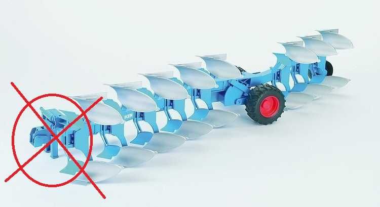Bruder 02250 Pług obracalny Lemken 8 skib nr 001.