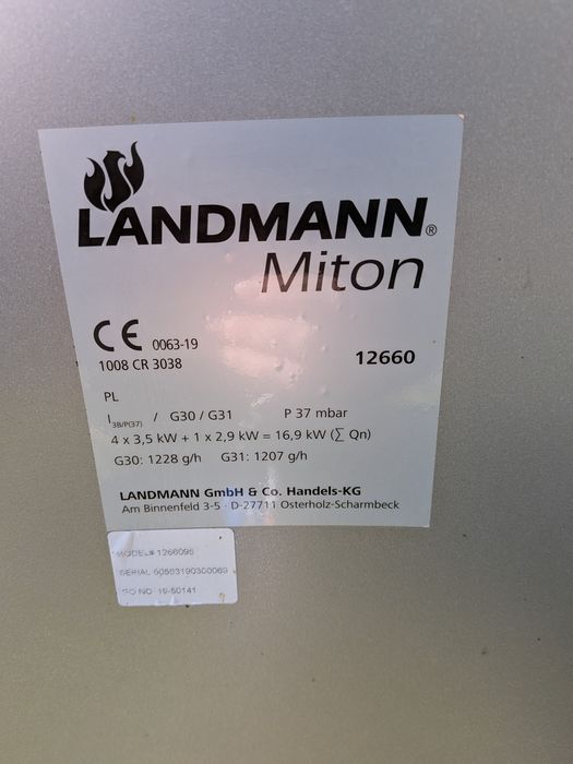Duży grill gazowy XXL Landman Milton PTS 4,1  ( 12660) + gratis