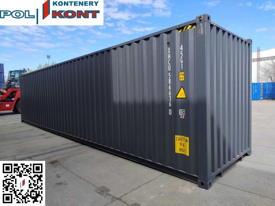 Kontener Morski Magazynowy Garaz - 40HC One Way Nowy 12m - VY