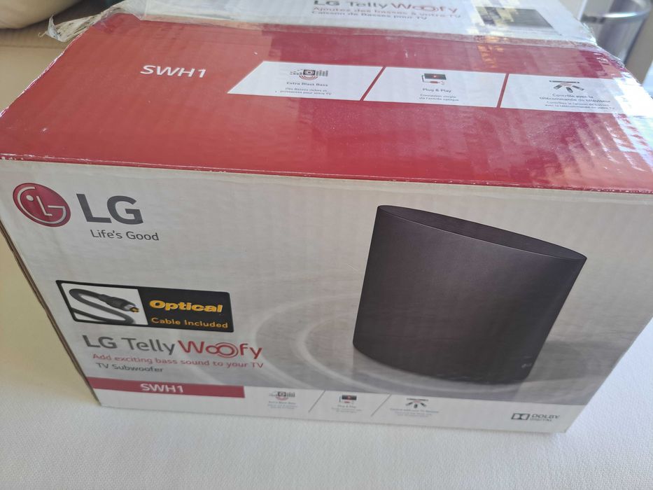 Subwoofer LG Telly woofy SWH1 c/ caixa