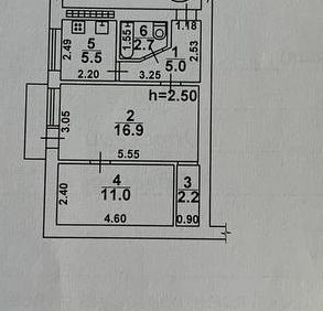 2-комнатная квартира, Сегедская / Армейская, 44 м², жилое