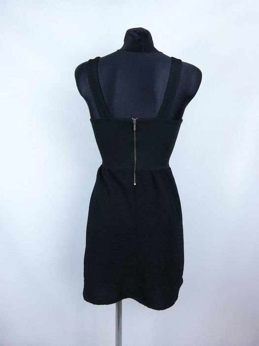 Topshop czarna sukienka mini zip 6 / 34