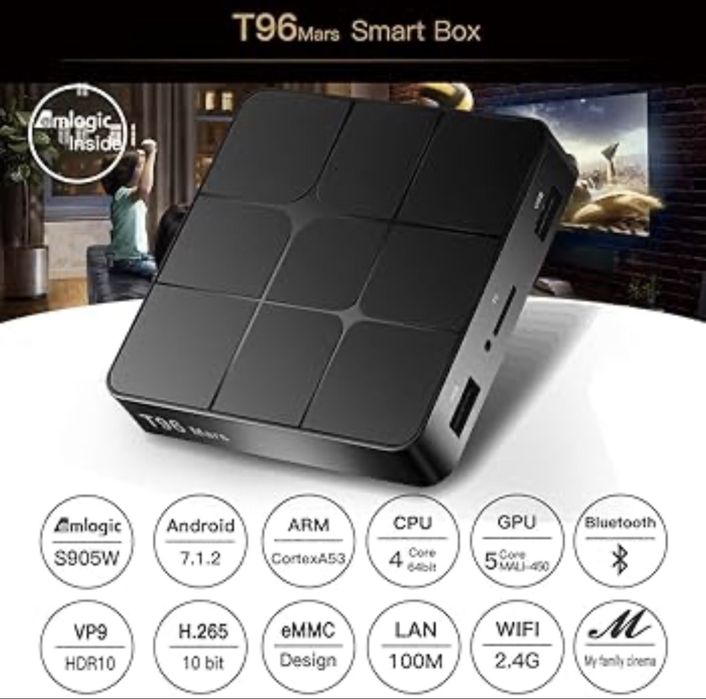 Смарт тв приставка, Smart TV, Android TV, TVbox, телевізор, T96Mars