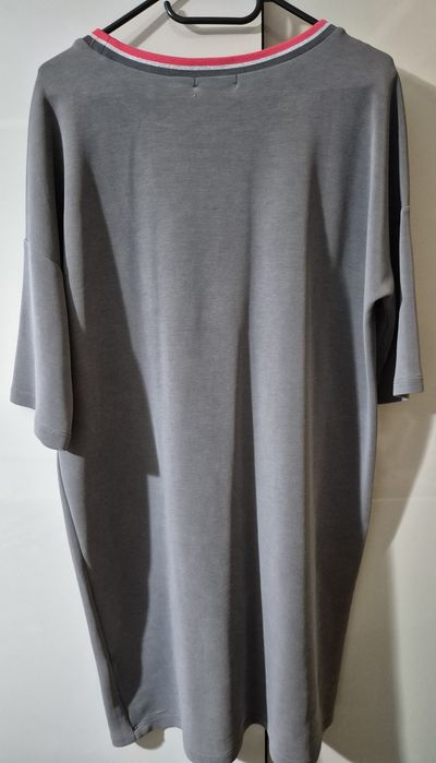 Sukienka dress damska 38 M Mohito oversize rękaw 3/4 szara