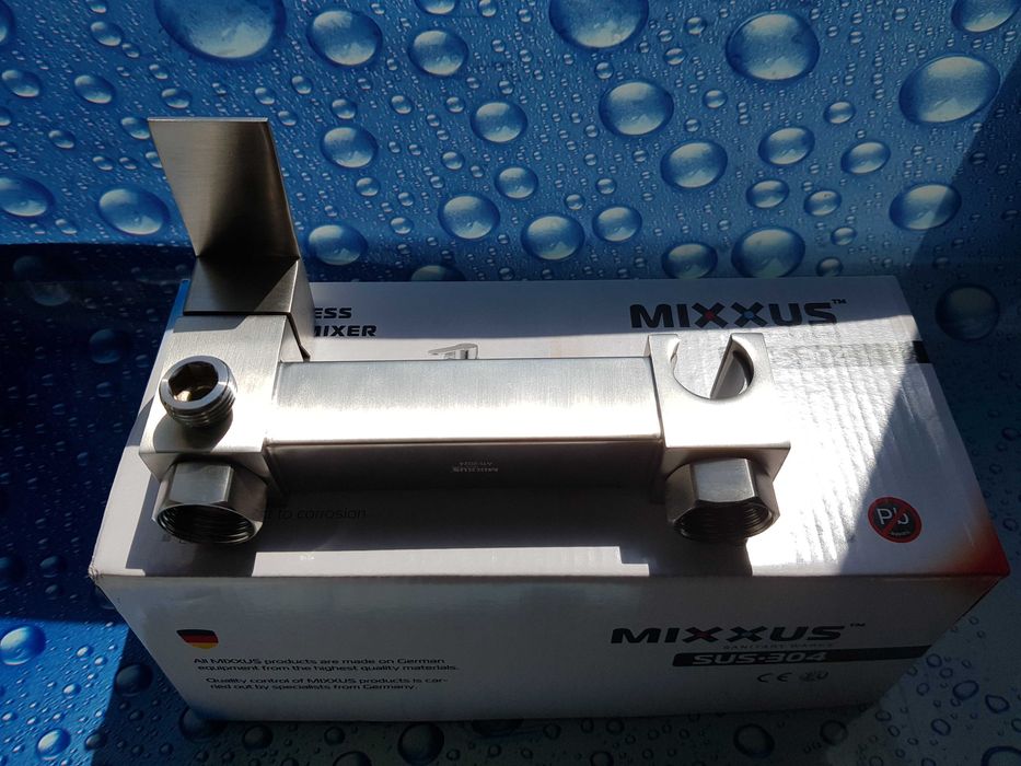 Смеситель змiшувач для гигиенического душа Mixxus KUB-222 нерж. сталь
