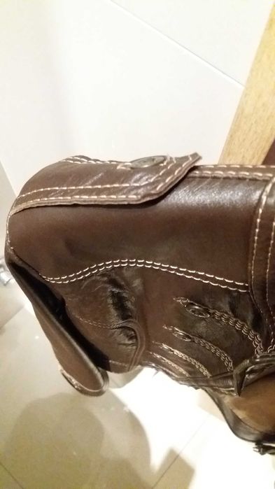 Casaco em pele genuína