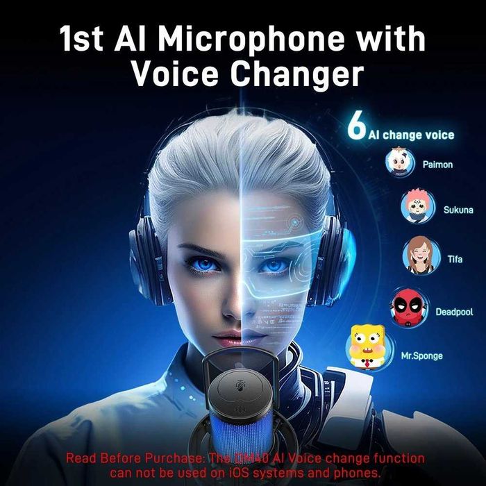 Бездротовий студійний мікрофон Maono DM40 Pro